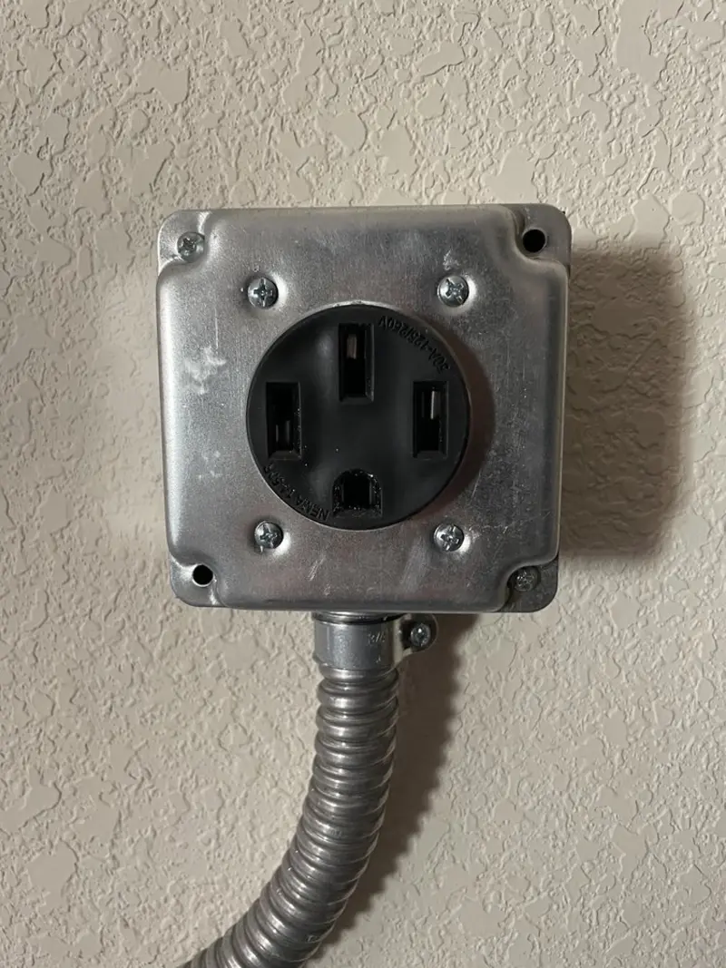NEMA 14-50 outlet installed for Smart Home Electrical in West Dundee